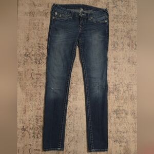 True Religion Dark Blue Skinny Jeans
